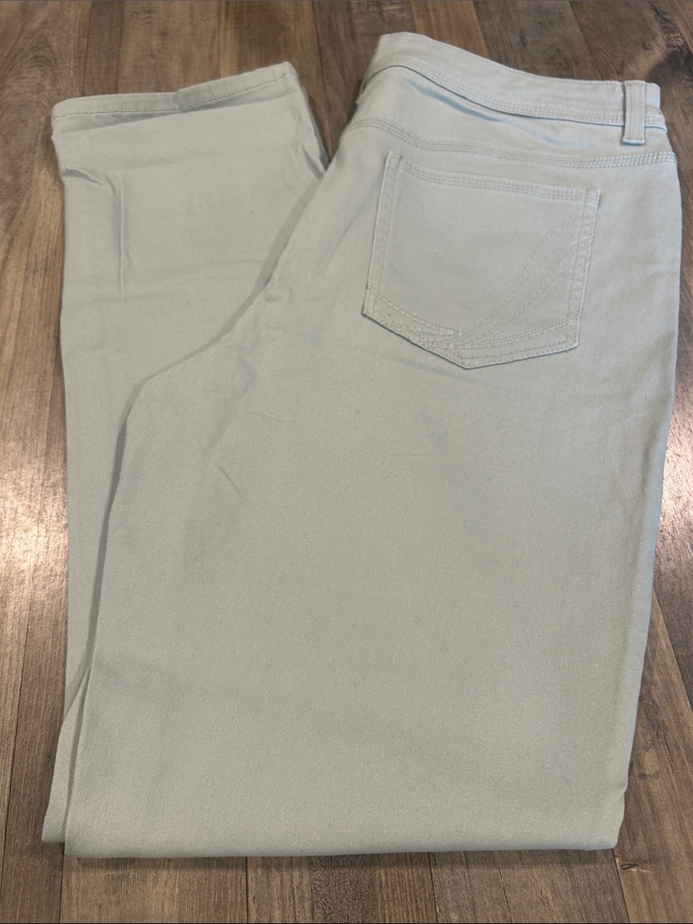 Style & Co. Women's Slim Straight Jeans in Light Sage Green